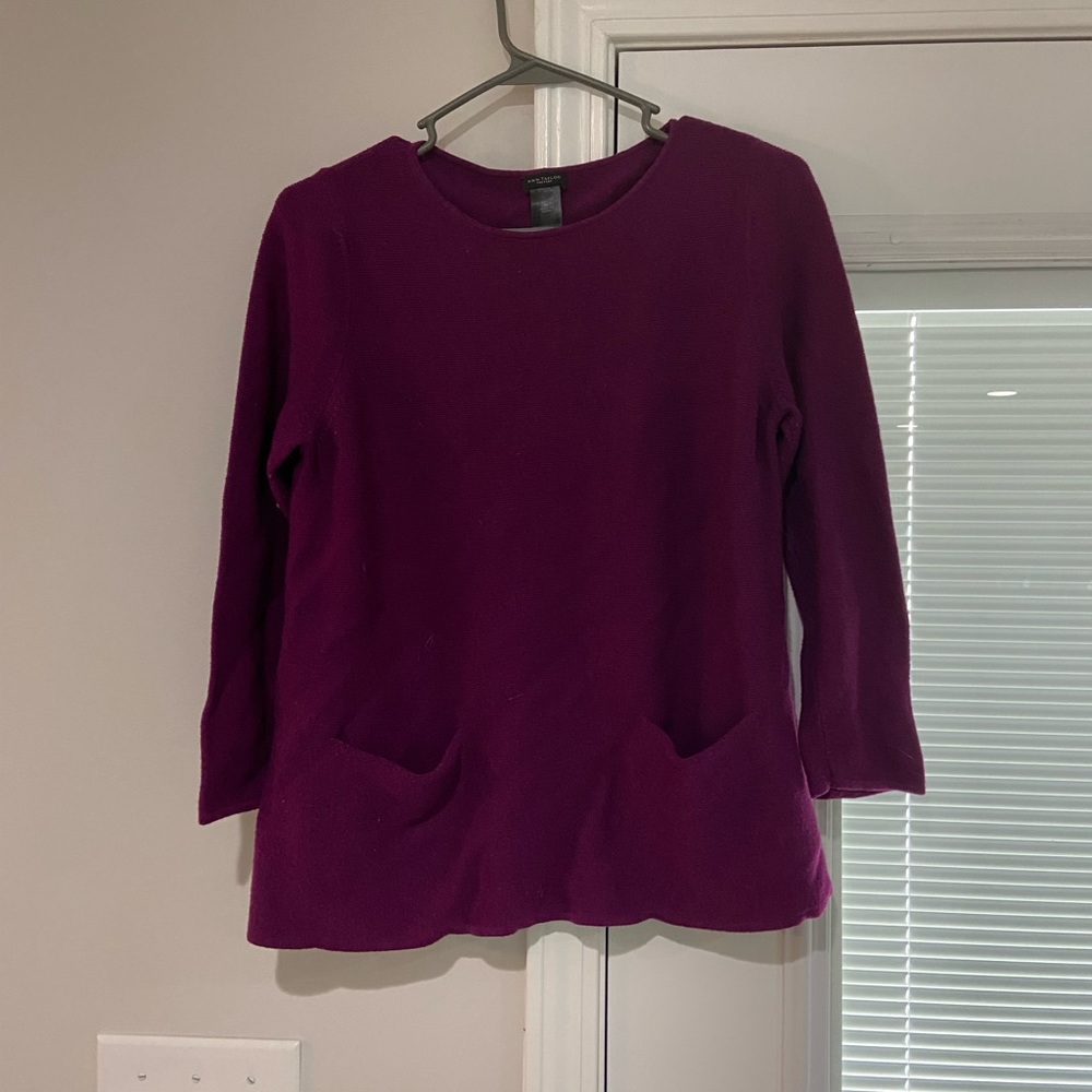 Ann Taylor Factory purple sweater
